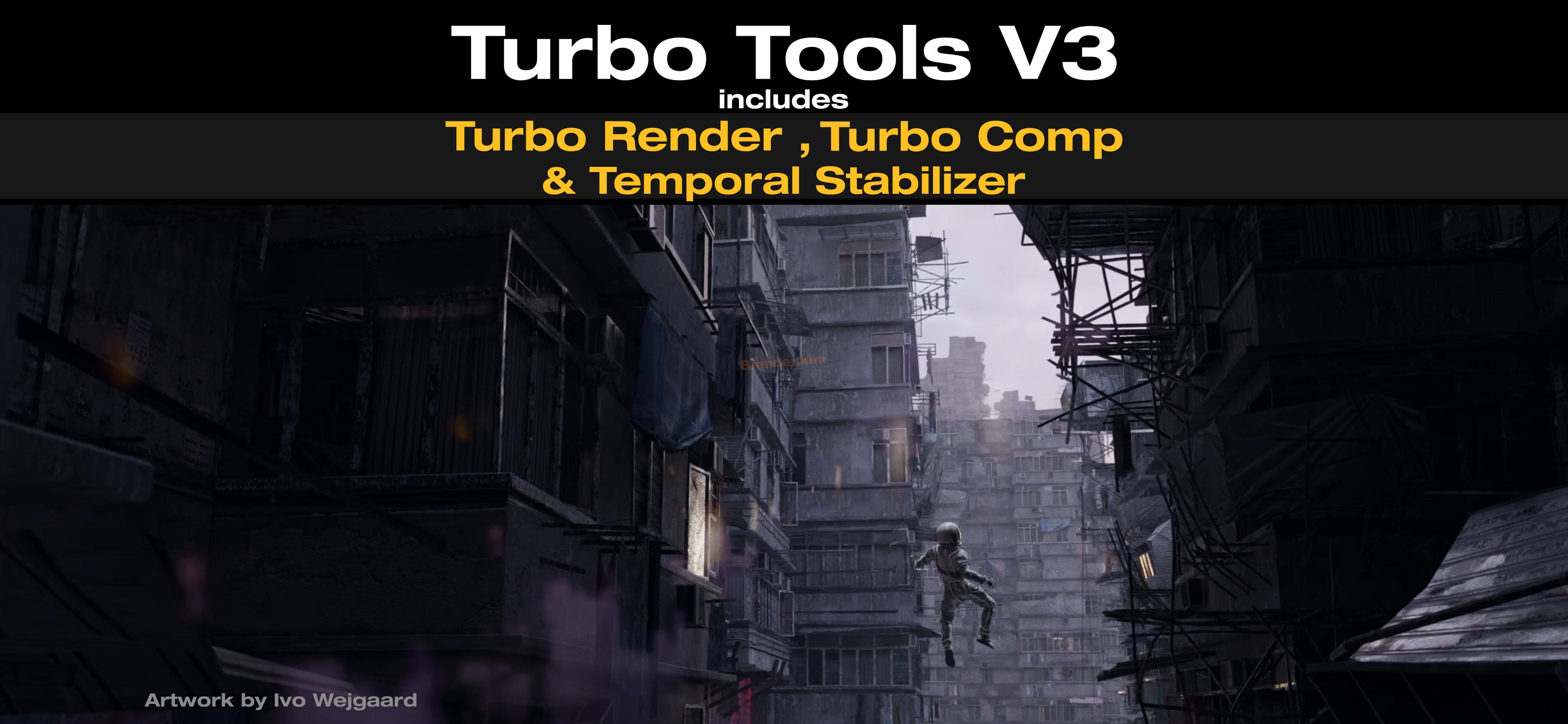 图片[1]-加快渲染速度插件Turbo Tools – Blender插件-魔酷网