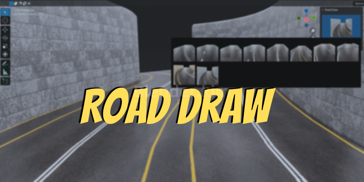 公路生成预设 Road Draw Blender Addon-魔酷网